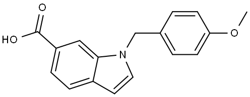 1H-Indole-6-carboxylic acid, 1-[(4-methoxyphenyl)methyl]- Structure