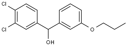 3,4-Dichloro-α-(3-propoxyphenyl)benzenemethanol Structure