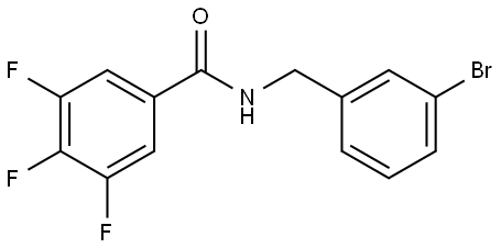 N-[(3-Bromophenyl)methyl]-3,4,5-trifluorobenzamide Structure