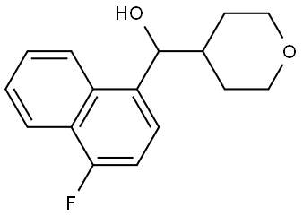 α-(4-Fluoro-1-naphthalenyl)tetrahydro-2H-pyran-4-methanol Structure