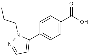 4-(1-Propyl-1H-pyrazol-5-yl)benzoic acid Structure