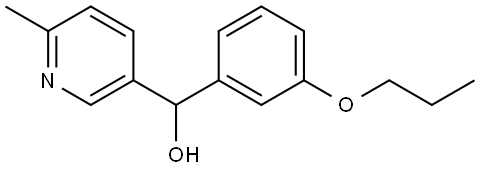 6-Methyl-α-(3-propoxyphenyl)-3-pyridinemethanol Structure