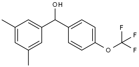 (3,5-dimethylphenyl)(4-(trifluoromethoxy)phenyl)methanol Structure