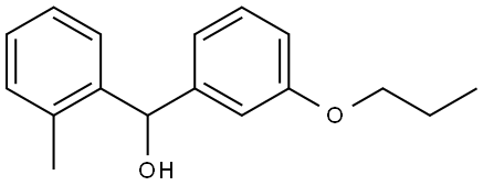 Benzenemethanol, α-(2-methylphenyl)-3-propoxy- Structure