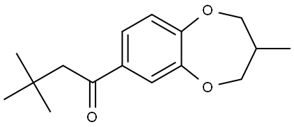 1-(3,4-Dihydro-3-methyl-2H-1,5-benzodioxepin-7-yl)-3,3-dimethyl-1-butanone Structure