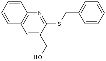 (2-(benzylthio)quinolin-3-yl)methanol Structure