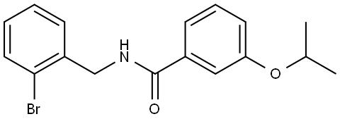 N-[(2-Bromophenyl)methyl]-3-(1-methylethoxy)benzamide Structure