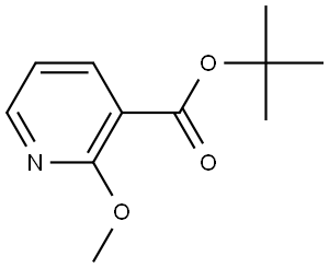 1,1-Dimethylethyl 2-methoxy-3-pyridinecarboxylate Structure