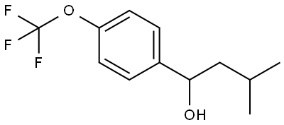 3-methyl-1-(4-(trifluoromethoxy)phenyl)butan-1-ol Structure