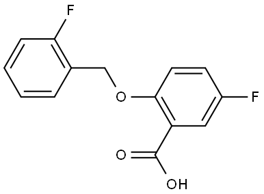 5-fluoro-2-((2-fluorobenzyl)oxy)benzoic acid Structure