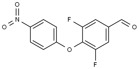 3,5-difluoro-4-(4-nitrophenoxy)benzaldehyde Structure