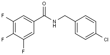 N-[(4-Chlorophenyl)methyl]-3,4,5-trifluorobenzamide Structure