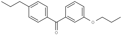 Methanone, (3-propoxyphenyl)(4-propylphenyl)- Structure