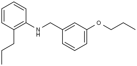 3-Propoxy-N-(2-propylphenyl)benzenemethanamine Structure