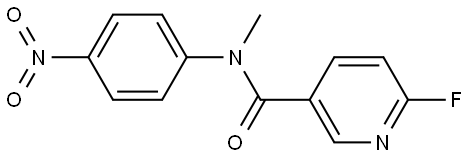 6-fluoro-N-methyl-N-(4-nitrophenyl)nicotinamide Structure