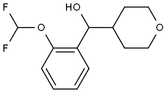 α-[2-(Difluoromethoxy)phenyl]tetrahydro-2H-pyran-4-methanol Structure