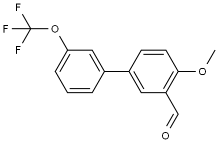 4-Methoxy-3'-(trifluoromethoxy)[1,1'-biphenyl]-3-carboxaldehyde Structure