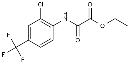 Ethyl 2-[[2-chloro-4-(trifluoromethyl)phenyl]amino]-2-oxoacetate Structure