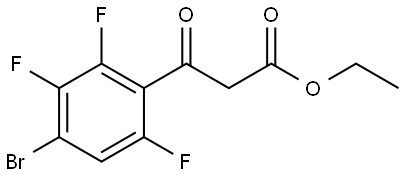 Ethyl 4-bromo-2,3,6-trifluoro-β-oxobenzenepropanoate Structure