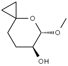 rel-(5S,6S)-5-Methoxy-4-oxaspiro[2.5]octan-6-ol Structure