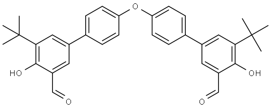 4',4'''-oxybis(5-(tert-butyl)-4-hydroxy-[1,1'-biphenyl]-3-carbaldehyde) Structure