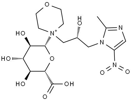 Morinidazole Impurity 9 (S-Morinidazole Glucuronide) Structure