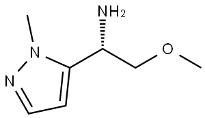 (S)-2-methoxy-1-(1-methyl-1H-pyrazol-5-yl)ethan-1-amine Structure