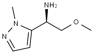 (R)-2-methoxy-1-(1-methyl-1H-pyrazol-5-yl)ethan-1-amine Structure