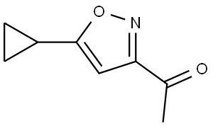 Ethanone, 1-(5-cyclopropyl-3-isoxazolyl)- Structure