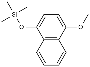 Naphthalene, 1-methoxy-4-[(trimethylsilyl)oxy]- Structure