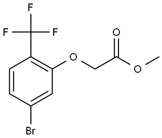 Methyl 2-[5-bromo-2-(trifluoromethyl)phenoxy]acetate Structure