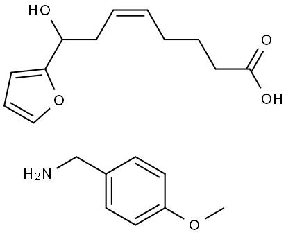 (Z)-8-(2-Furyl)-8-hydroxy-5-octenoic Acid 4-Methoxybenzylamine Structure