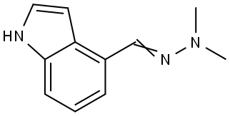 4-((2,2-Dimethylhydrazineylidene)methyl)-1H-indole Structure