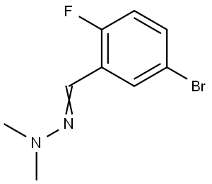 2-(5-Bromo-2-fluorobenzylidene)-1,1-dimethylhydrazine Structure