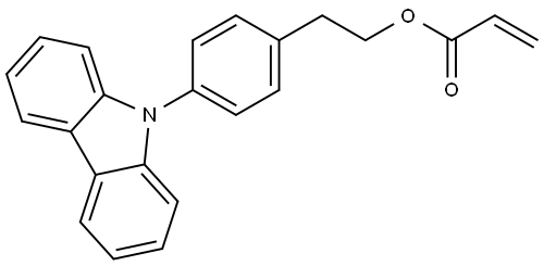 2-Propenoic acid, 2-[4-(9H-carbazol-9-yl)phenyl]ethyl ester Structure