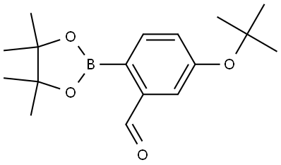 5-(tert-butoxy)-2-(4,4,5,5-tetramethyl-1,3,2-dioxaborolan-2-yl)benzaldehyde Structure