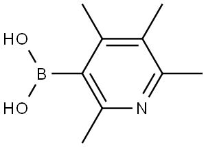 (2,4,5,6-tetramethylpyridin-3-yl)boronic acid Structure