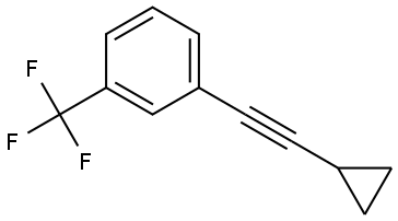 1-(2-Cyclopropylethynyl)-3-(trifluoromethyl)benzene Structure