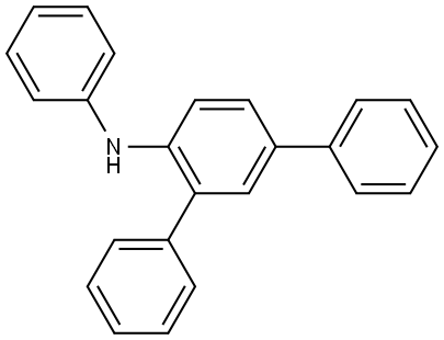 [1,1′:3′,1′′-Terphenyl]-4′-amine, N-phenyl- Structure