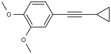 4-(2-Cyclopropylethynyl)-1,2-dimethoxybenzene Structure