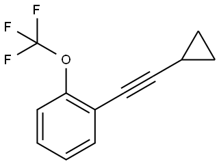 1-(2-Cyclopropylethynyl)-2-(trifluoromethoxy)benzene Structure