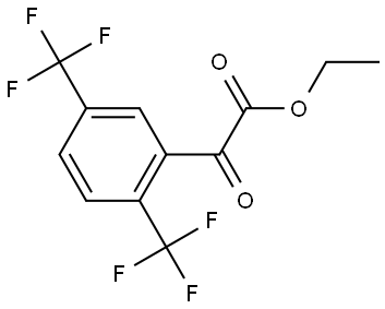 Ethyl α-oxo-2,5-bis(trifluoromethyl)benzeneacetate Structure