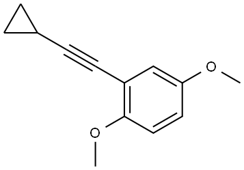 2-(2-Cyclopropylethynyl)-1,4-dimethoxybenzene Structure