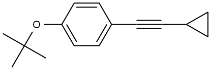 1-(2-Cyclopropylethynyl)-4-(1,1-dimethylethoxy)benzene Structure