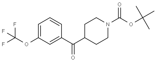 1,1-Dimethylethyl 4-[3-(trifluoromethoxy)benzoyl]-1-piperidinecarboxylate Structure