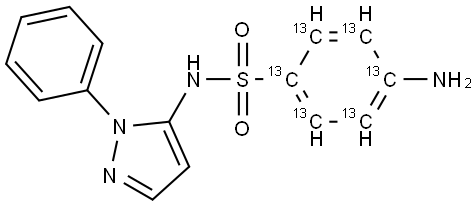 Sulfaphenazole-13C6 Structure