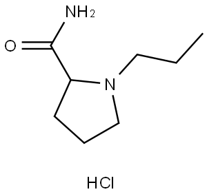 1-propylpyrrolidine-2-carboxamide hydrochloride Structure