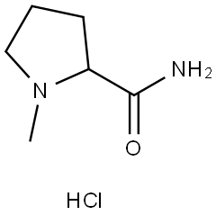 1-methylpyrrolidine-2-carboxamide hydrochloride Structure