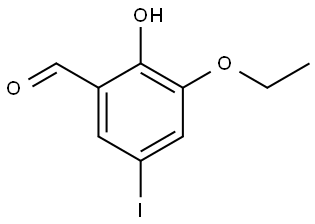 3-Ethoxy-2-hydroxy-5-iodobenzaldehyde 구조식 이미지