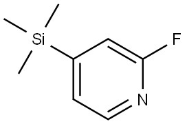 2-Fluoro-4-(trimethylsilyl)pyridine Structure